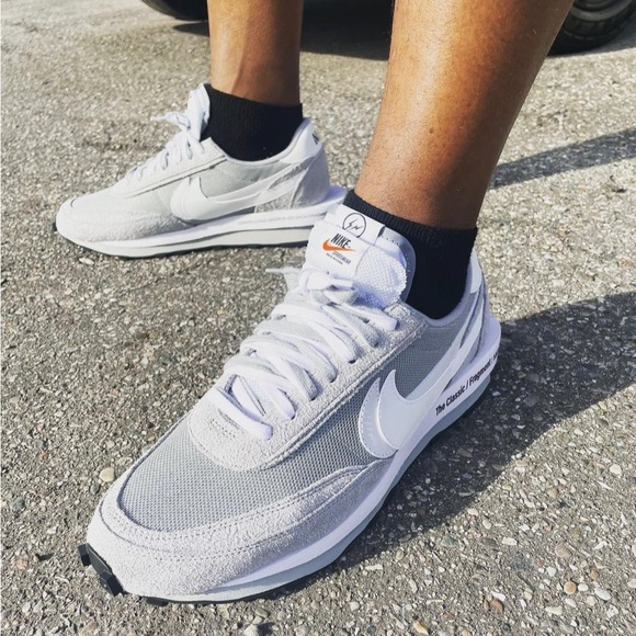 Nike LD Waffle SF sacai Fragment Grey size US 13 Used with 📦 - Picture 11 of 12